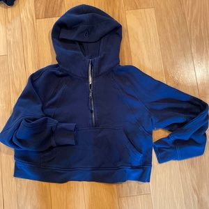 lululemon Midnight blue scuba hoodie